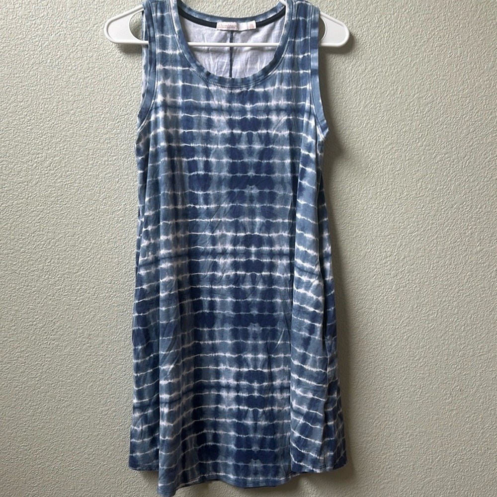 Eluminary Medium Blue Tie Dye Dress‎